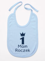 mam roczek z jedynką śliniak niemowlęcy kolor błękitny 262 mam roczek z jedynką śliniak niemowlęcy kolor błękitny 262