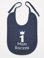 mam roczek z jedynką śliniak niemowlęcy kolor granatowy 262 mam roczek z jedynką śliniak niemowlęcy kolor granatowy 262