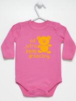 napis od jutra będę grzeczny z misiem body z długim rękawem kolor ciemny różowy 265 napis od jutra będę grzeczny z misiem body z długim rękawem kolor ciemny różowy 265