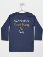 nasz pierwszy dzien mamy z imieniem koszulka z długim rękawem kolor granatowy 260