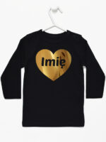 serce złote z imieniem niemowlaka koszulka z długim rękawem kolor czarny 263 serce złote z imieniem niemowlaka koszulka z długim rękawem kolor czarny 263