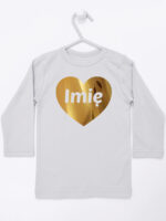 serce złote z imieniem niemowlaka koszulka z długim rękawem kolor szary 263 serce złote z imieniem niemowlaka koszulka z długim rękawem kolor szary 263