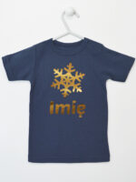 śnieżynka z imieniem dziecka na boże narodzenie koszulka z krótkim rękawem kolor granatowy 264 śnieżynka z imieniem dziecka na boże narodzenie koszulka z krótkim rękawem kolor granatowy 264