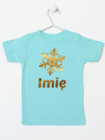śnieżynka z imieniem dziecka na boże narodzenie koszulka z krótkim rękawem kolor miętowy 264 śnieżynka z imieniem dziecka na boże narodzenie koszulka z krótkim rękawem kolor miętowy 264