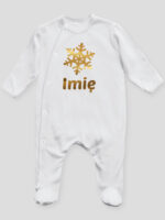 śnieżynka z imieniem dziecka na boże narodzenie pajacyk śpioszek ze stópkami 264 śnieżynka z imieniem dziecka na boże narodzenie pajacyk śpioszek ze stópkami 264