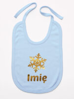 śnieżynka z imieniem dziecka na boże narodzenie śliniak niemowlęcy kolor błękitny 264 śnieżynka z imieniem dziecka na boże narodzenie śliniak niemowlęcy kolor błękitny 264