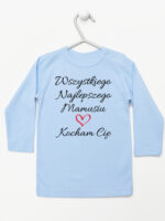 wszystkiego najlepszego mamusiu kocham cię koszulka z długim rękawem kolor błękitny 259