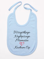 wszystkiego najlepszego mamusiu kocham cię śliniak niemowlęcy kolor błękitny 259 wszystkiego najlepszego mamusiu kocham cię śliniak niemowlęcy kolor błękitny 259