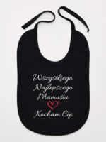 wszystkiego najlepszego mamusiu kocham cię śliniak niemowlęcy kolor czarny 259 wszystkiego najlepszego mamusiu kocham cię śliniak niemowlęcy kolor czarny 259