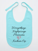 wszystkiego najlepszego mamusiu kocham cię śliniak niemowlęcy kolor miętowy 259 wszystkiego najlepszego mamusiu kocham cię śliniak niemowlęcy kolor miętowy 259