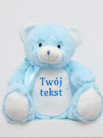 maskotka miś niebieski duży z twoim nadrukiem m005 4