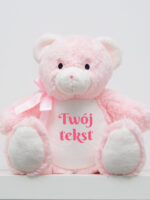 maskotka miś różowy duży z twoim napisem m004 3