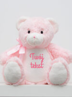 maskotka miś różowy duży z twoim napisem m004 7