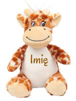 maskotka żyrafka mała z imieniem dziecka m016 1