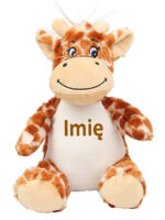 maskotka żyrafka mała z imieniem dziecka m016 2