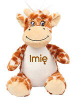 maskotka żyrafka mała z imieniem dziecka m016 8