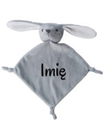 przytulanka myszka szara z imieniem dziecka m027 1