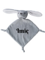 przytulanka myszka szara z imieniem dziecka m027 3