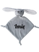 przytulanka myszka szara z imieniem dziecka m027 5