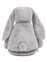 duża maskotka królik w kolorze szarym z własnym napisem m033 tyl