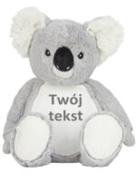 pluszak duży koala w kolorze szarym z własnym napisem m034 2