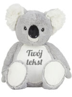 pluszak duży koala w kolorze szarym z własnym napisem m034 5