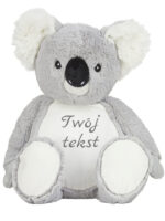 pluszak duży koala w kolorze szarym z własnym napisem m034 6