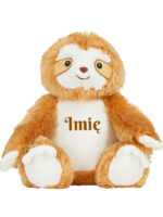 pluszak leniwiec mały z nadrukiem imienia maluszka m031-3 pluszak leniwiec mały z nadrukiem imienia maluszka m031 3