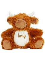 maskotka krowa z rogami z imieniem dziecka m041-1 maskotka krowa z rogami z imieniem dziecka m041 1