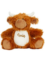 maskotka krowa z rogami z imieniem dziecka m041-7 maskotka krowa z rogami z imieniem dziecka m041 7