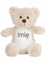 pluszak miś mały jasnybrąz z imieniem dziecka m039-8 pluszak miś mały jasnybrąz z imieniem dziecka m039 8