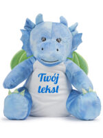 maskotka duży smok niebieski z imieniem dziecka m042 5