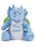 maskotka duży smok niebieski z imieniem dziecka m042 6