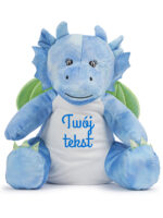 maskotka duży smok niebieski z imieniem dziecka m042 7