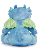 maskotka duży smok niebieski z imieniem dziecka tył m042