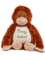 pluszak duży małpka z nadrukiem dla dziecka na prezent m044 6
