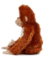 pluszak duży małpka z nadrukiem dla dziecka na prezent z boku m044