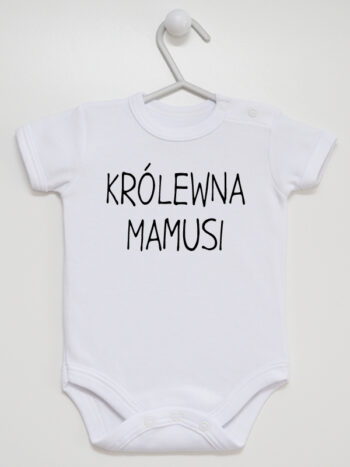 body królewna mamusi z krótkim rękawem kolor biały