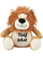 duża maskotka lew z twoim tekstem dla dziecka na prezent czcionka 5 m045