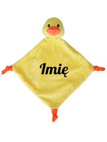 przytulanka kaczuszka niemowlęca z imieniem czcionka 5 m049