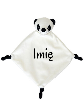 przytulanka panda niemowlęca z imieniem czcionka 1 m048