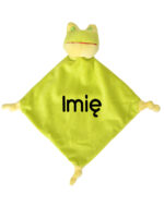 przytulanka żabka dla niemowlaka personalizowana czcionka 8 m046