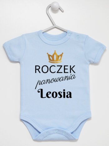 body z krótkim rękawem kolor błękitny b173 rozmiar 92