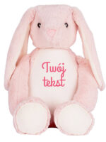 króliczek różowy duży z własnym napisem m052 czcionka 7 króliczek różowy duży z własnym napisem m052 czcionka 7