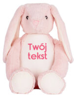 króliczek różowy duży z własnym napisem m052 czcionka 8 króliczek różowy duży z własnym napisem m052 czcionka 8