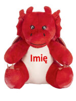 maskotka smok mały czerwony z imieniem dziecka m053 czcionka 2 maskotka smok mały czerwony z imieniem dziecka m053 czcionka 2