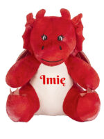 maskotka smok mały czerwony z imieniem dziecka m053 czcionka 3 maskotka smok mały czerwony z imieniem dziecka m053 czcionka 3
