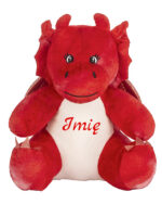 maskotka smok mały czerwony z imieniem dziecka m053 czcionka 6 maskotka smok mały czerwony z imieniem dziecka m053 czcionka 6