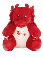maskotka smok mały czerwony z imieniem dziecka m053 czcionka 7 maskotka smok mały czerwony z imieniem dziecka m053 czcionka 7