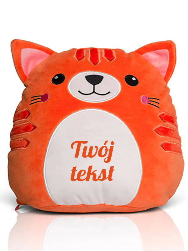 przytulanka poduszka kotek z twoim tekstem m055 czcionka 5